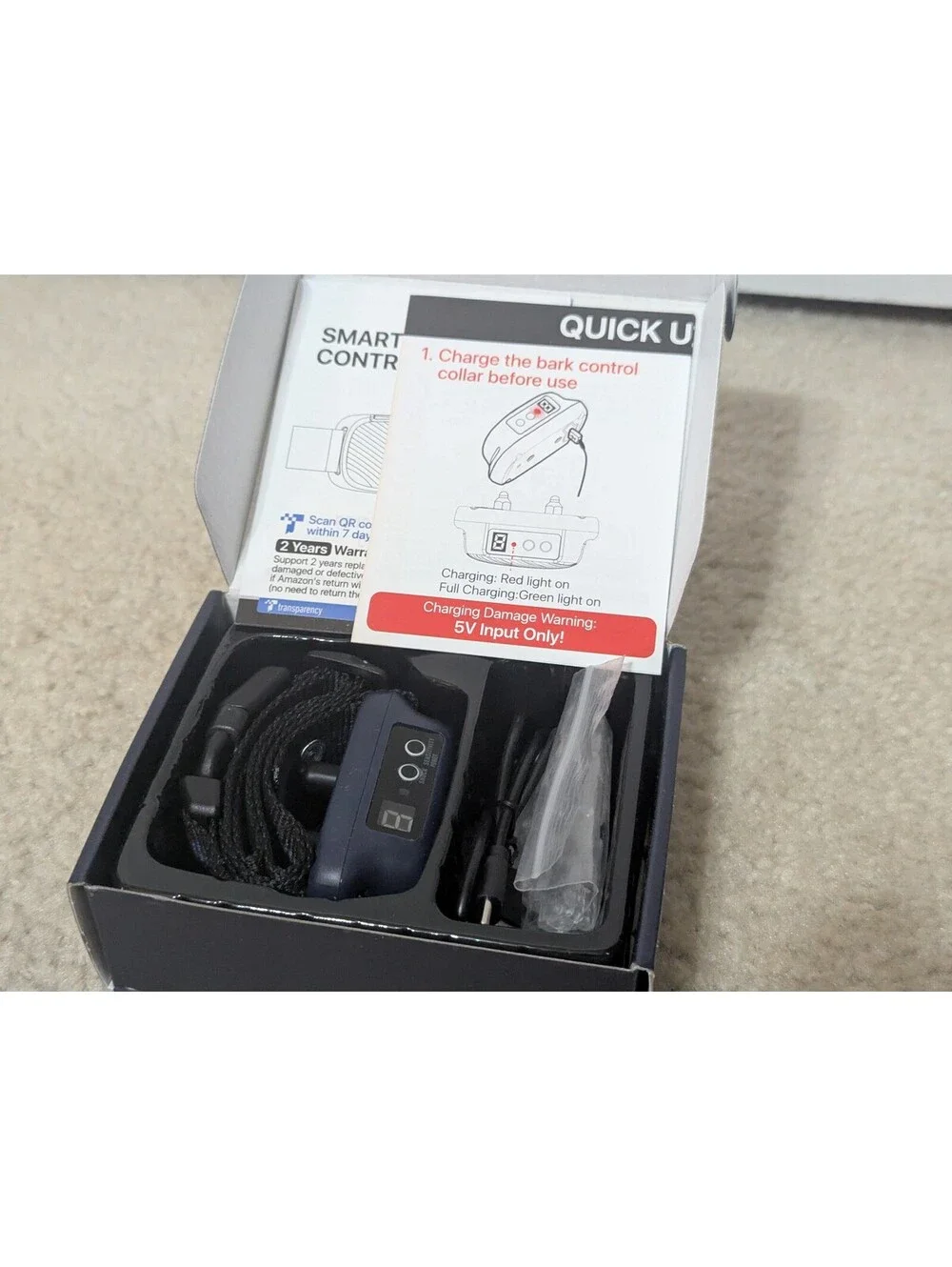 Dog Bark Collar with 8 Sensitivity Levels and 3 Modes